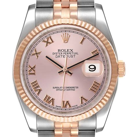 rolex date just rose